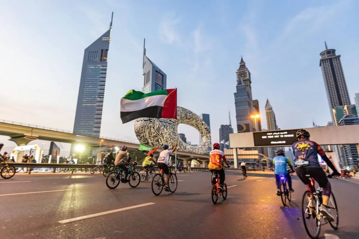 تحدي الدراجات الهوائية. الصورة من "وام"