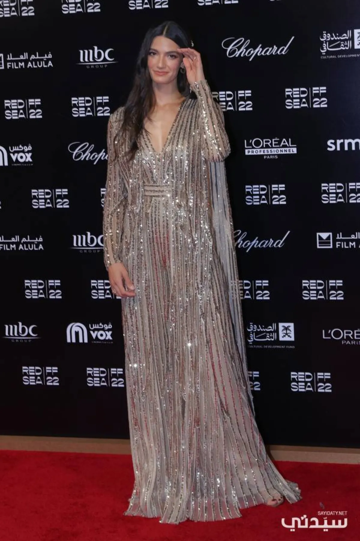 تارا عماد بتصميم ايلي صعب - تصوير: عبد الله الفالح