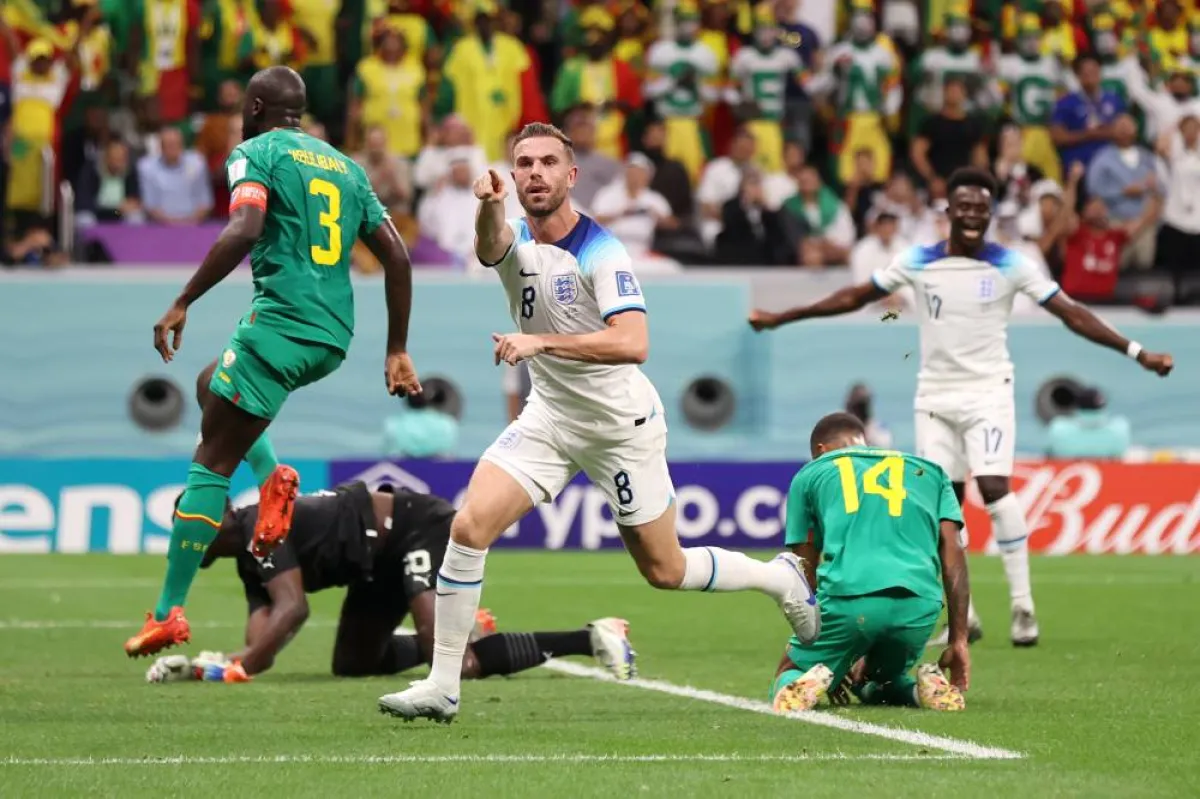 مباراة إنجلترا والسنغال في الدور الـ16 - الصورة من حساب الفيفا