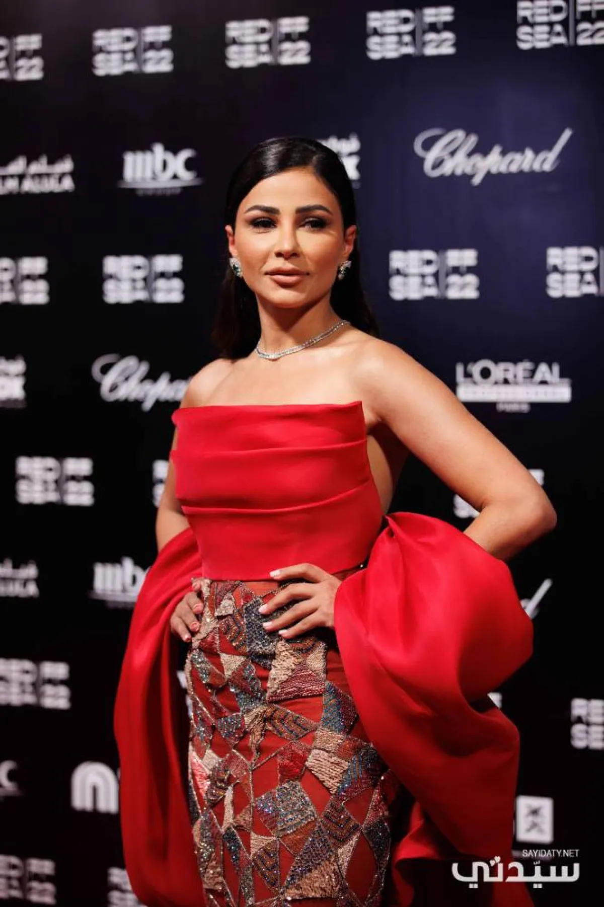 مهيرة عبد العزيز بمجوهرات فاخرة مرصوفة بالألماس من شوبارد - تصوير عبدالله الفالح