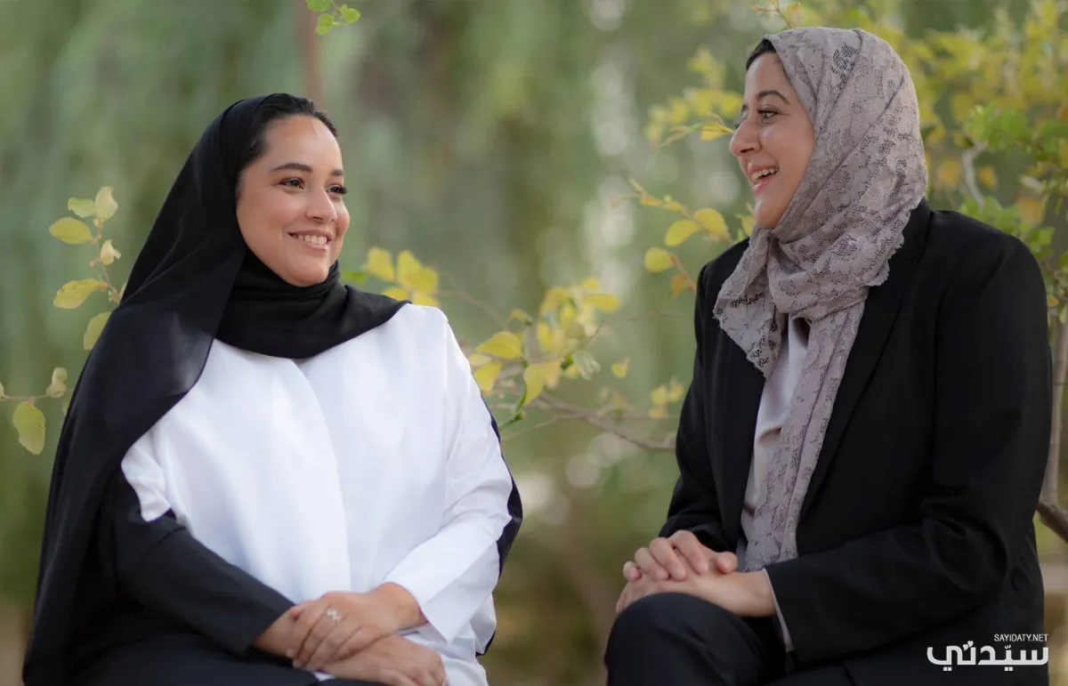 المصممتان هدى العيثان وريما المهيري 