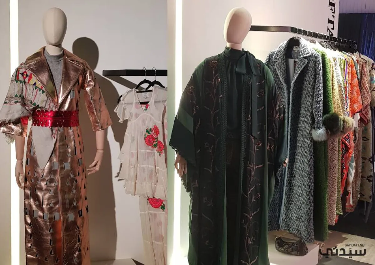 من معروضات معرض المصممين السعوديين المصاحب للملتقى