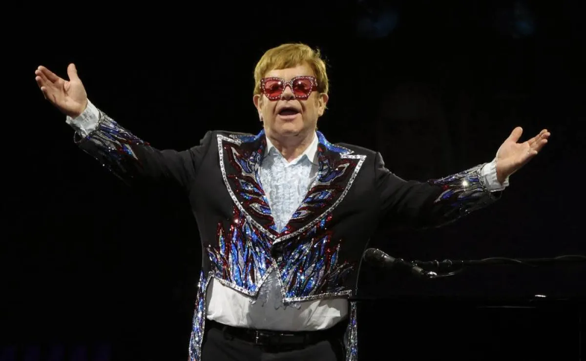   Elton John on November 01, 2022 in Las Vegas, Nevada. Ethan Miller / GETTY IMAGES NORTH AMERICA / Getty Images via AFP