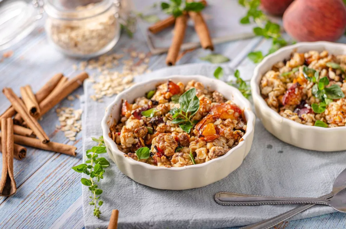 صورة لأطباق الشوفان بالقرفة