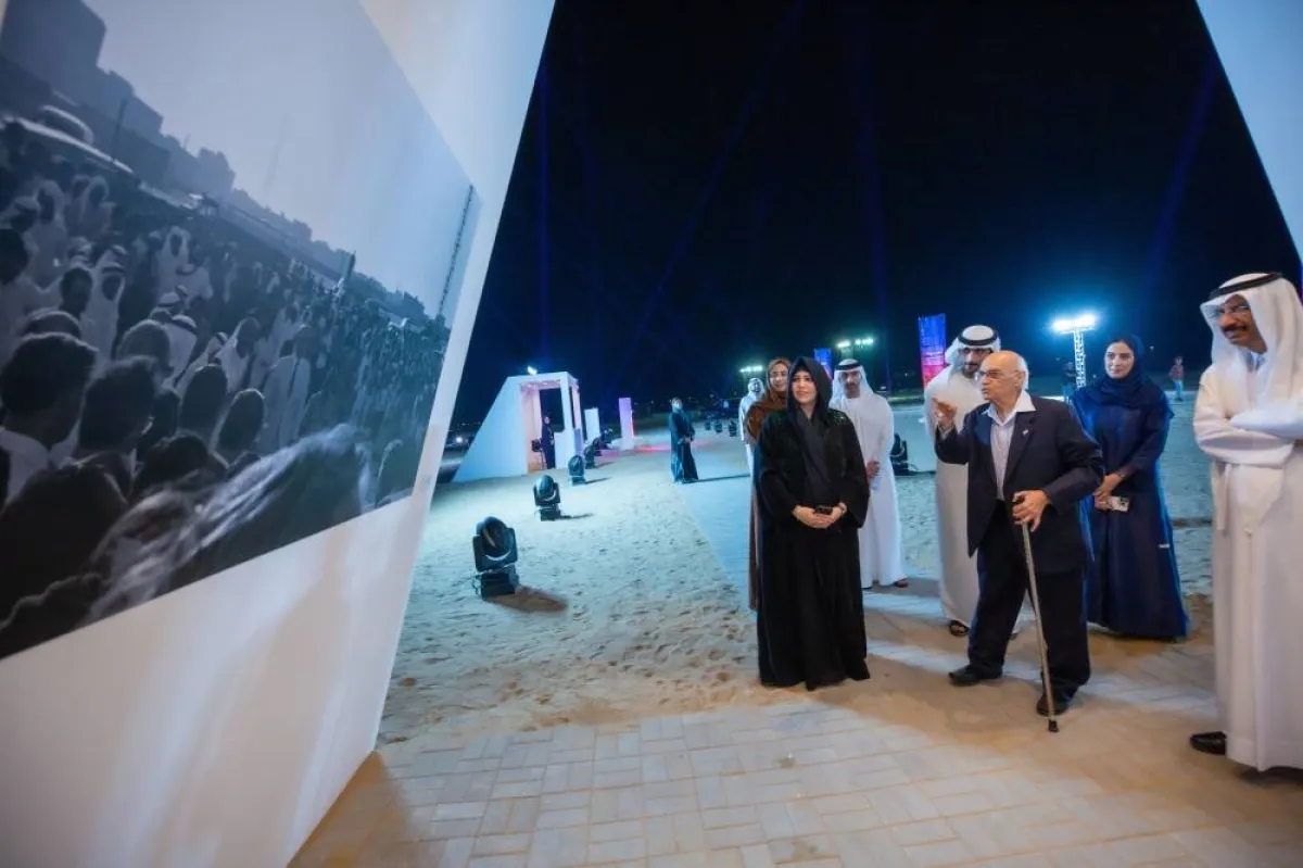 الشيخة لطيفة تفتتح فعاليات النسخة الثانية من مهرجان "المرموم: فيلم في الصحراء". الصورة من مكتب دبي الإعلامي