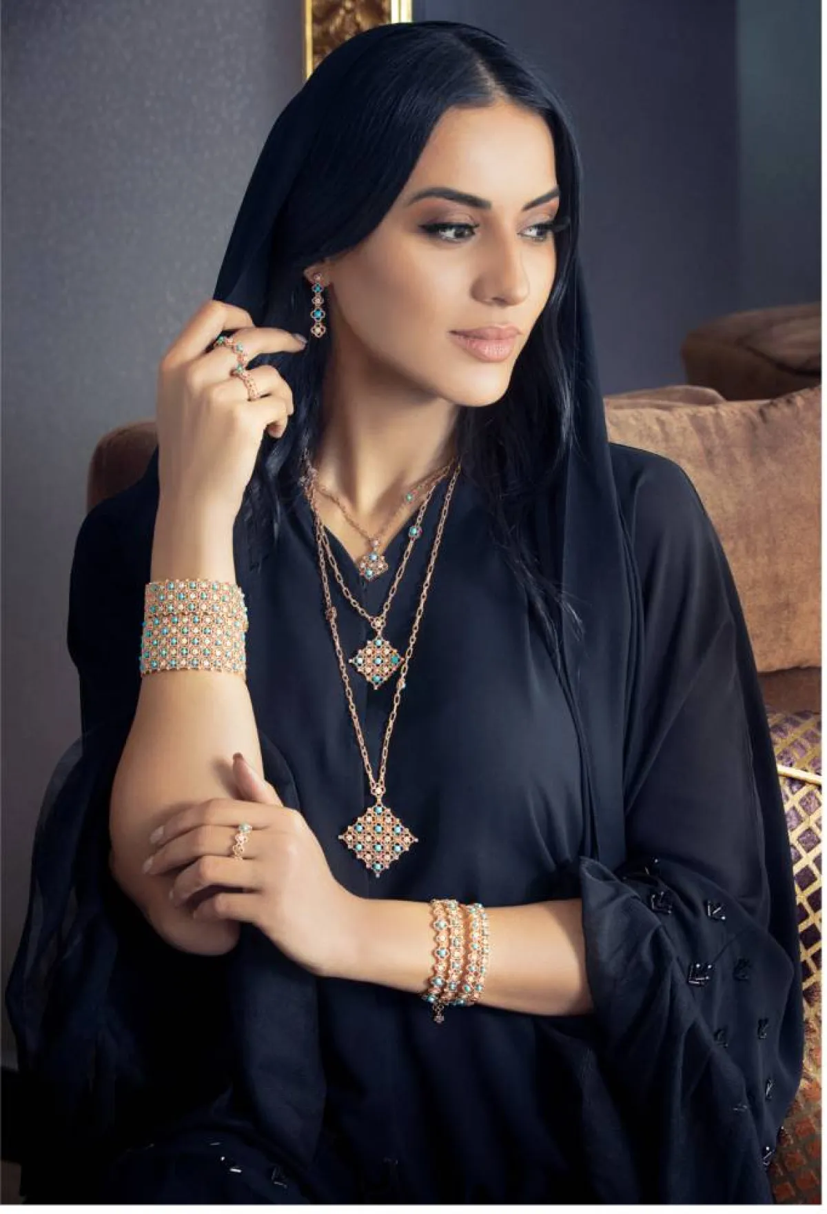 مجوهرات من تصميم المصمم صهيب الشيخ