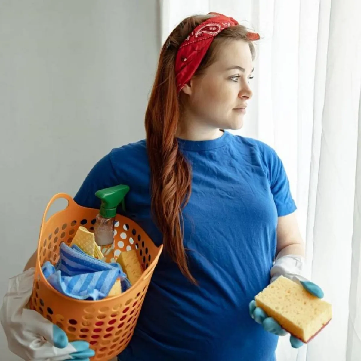 صورة لحامل تشعر بالإجهاد