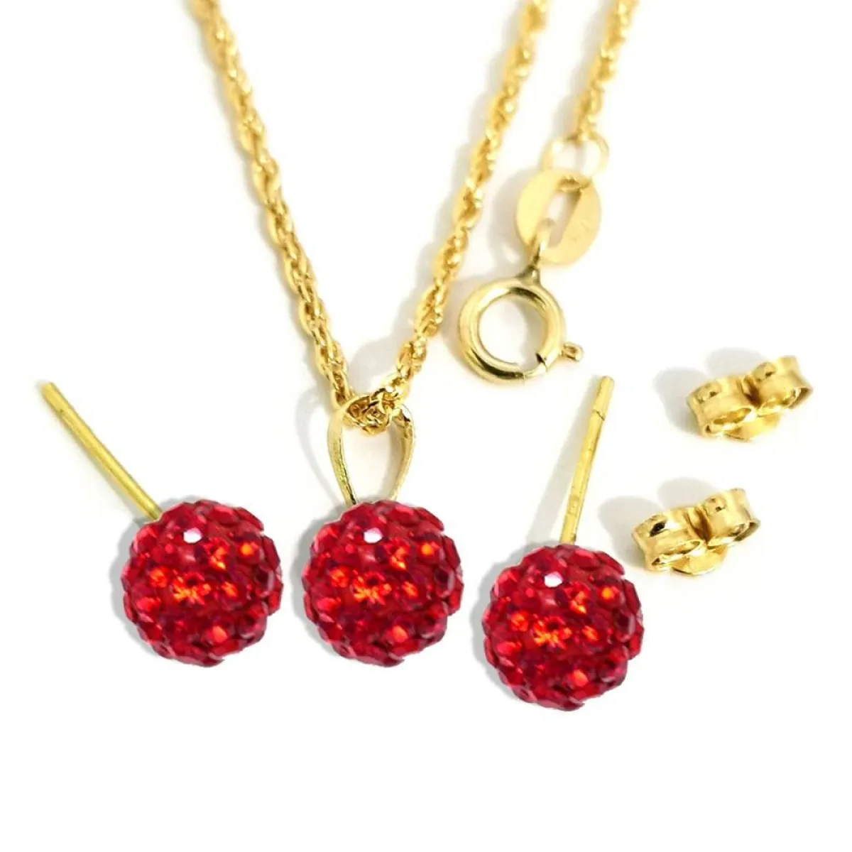 أقراط حجر الغارنيت من همسة