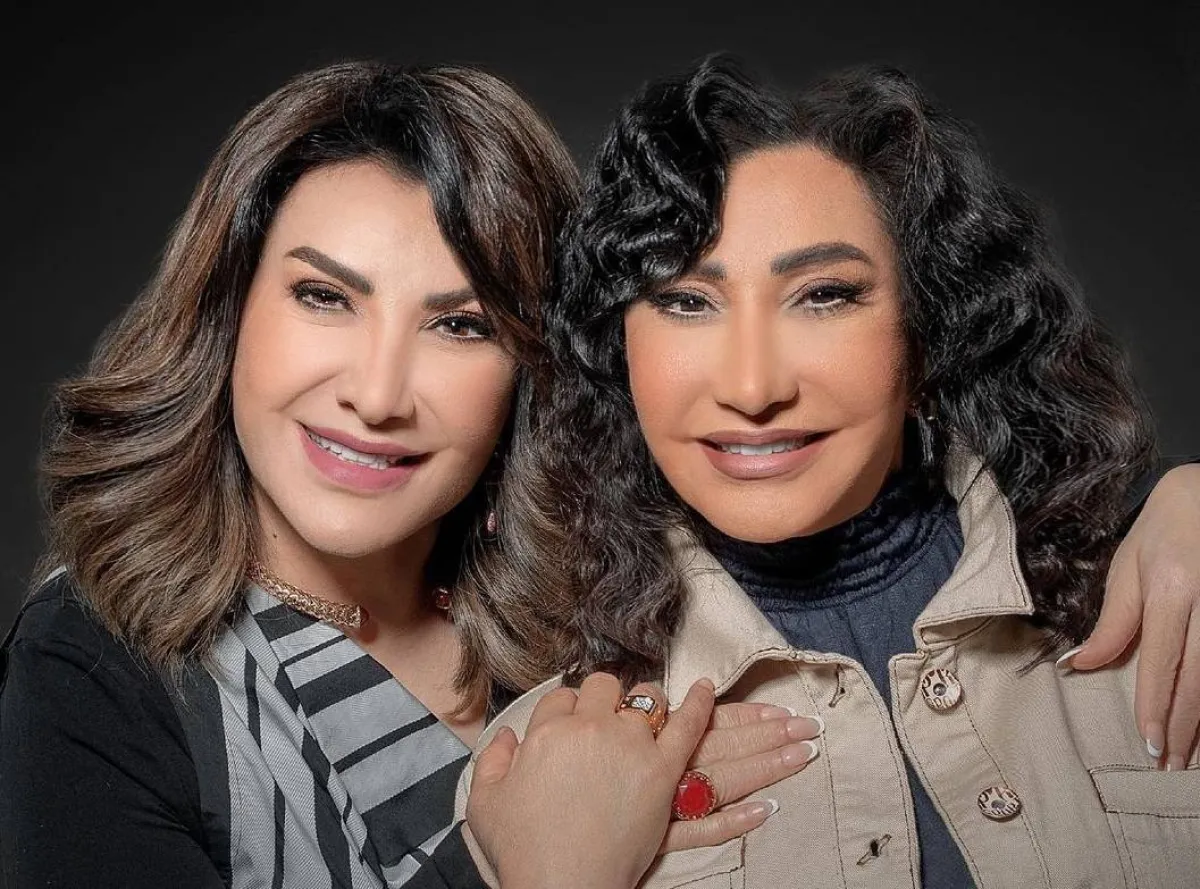 سحر حسين وهدى حسين من كواليس مسلسل عودة خالتي - صورة من صفحة سحر حسين على انستغرام