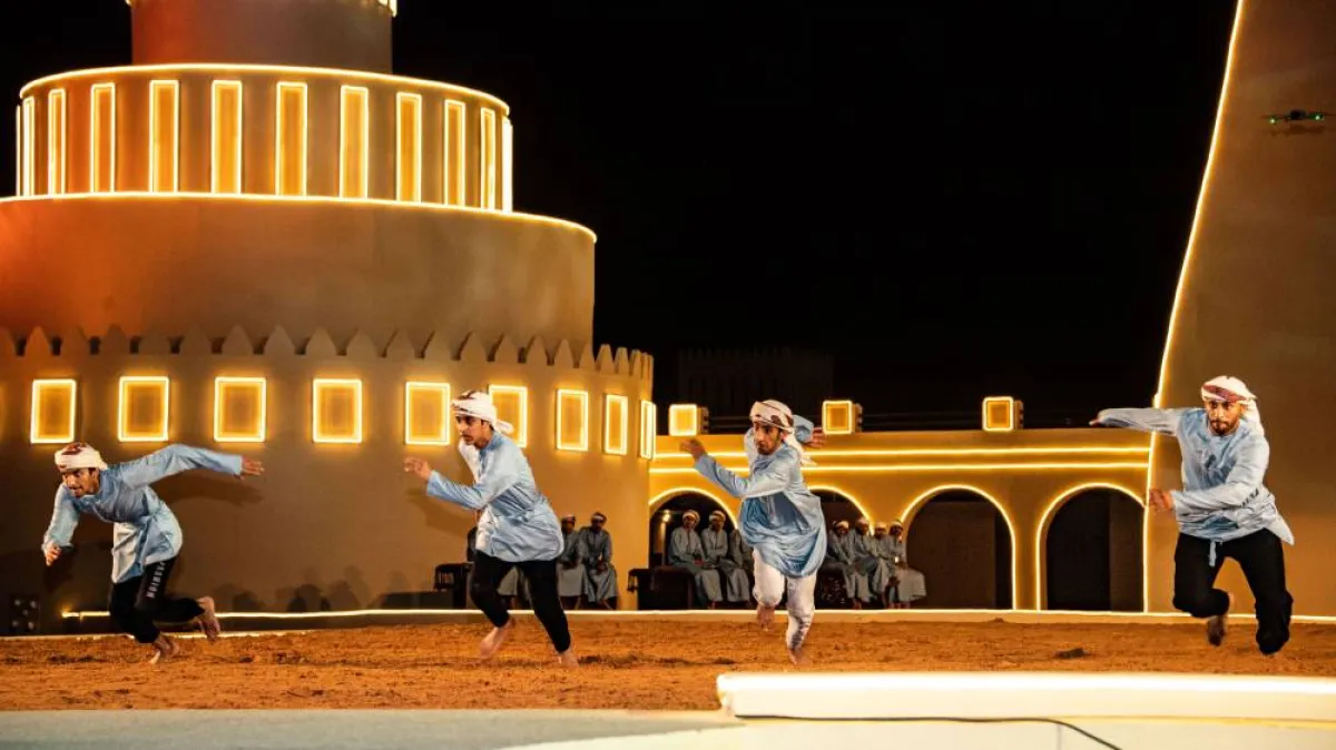 بطولة فزاع لليولة في المرموم- الصورة من مركز حمدان بن محمد لإحياء التراث 