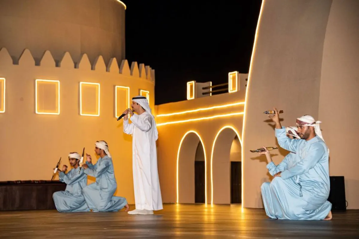 بطولة فزاع لليولة في المرموم- الصورة من مركز حمدان بن محمد لإحياء التراث 