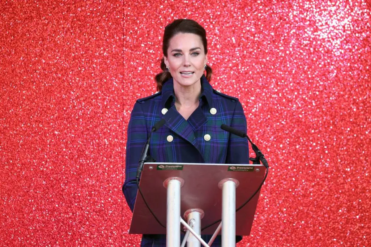 Britain's Catherine, Duchess of Cambridge at the Palace of Holyroodhouse in Edinburgh, Scotland on May 26, 2021, Chris Jackson / POOL / AFP