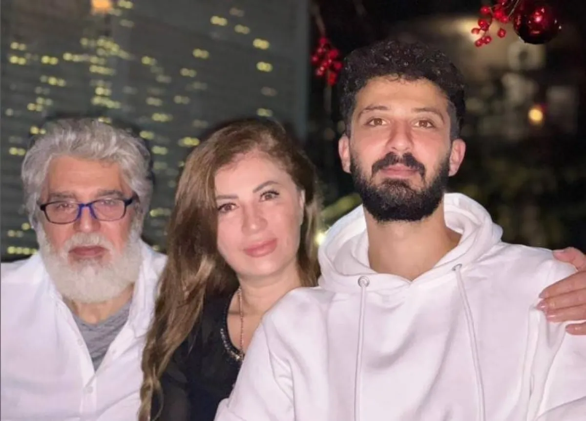 عباس النوري وزوجته وابنه ميار من الاحتفال بيوم ميلاده - الصورة من حسابه على انستغرام