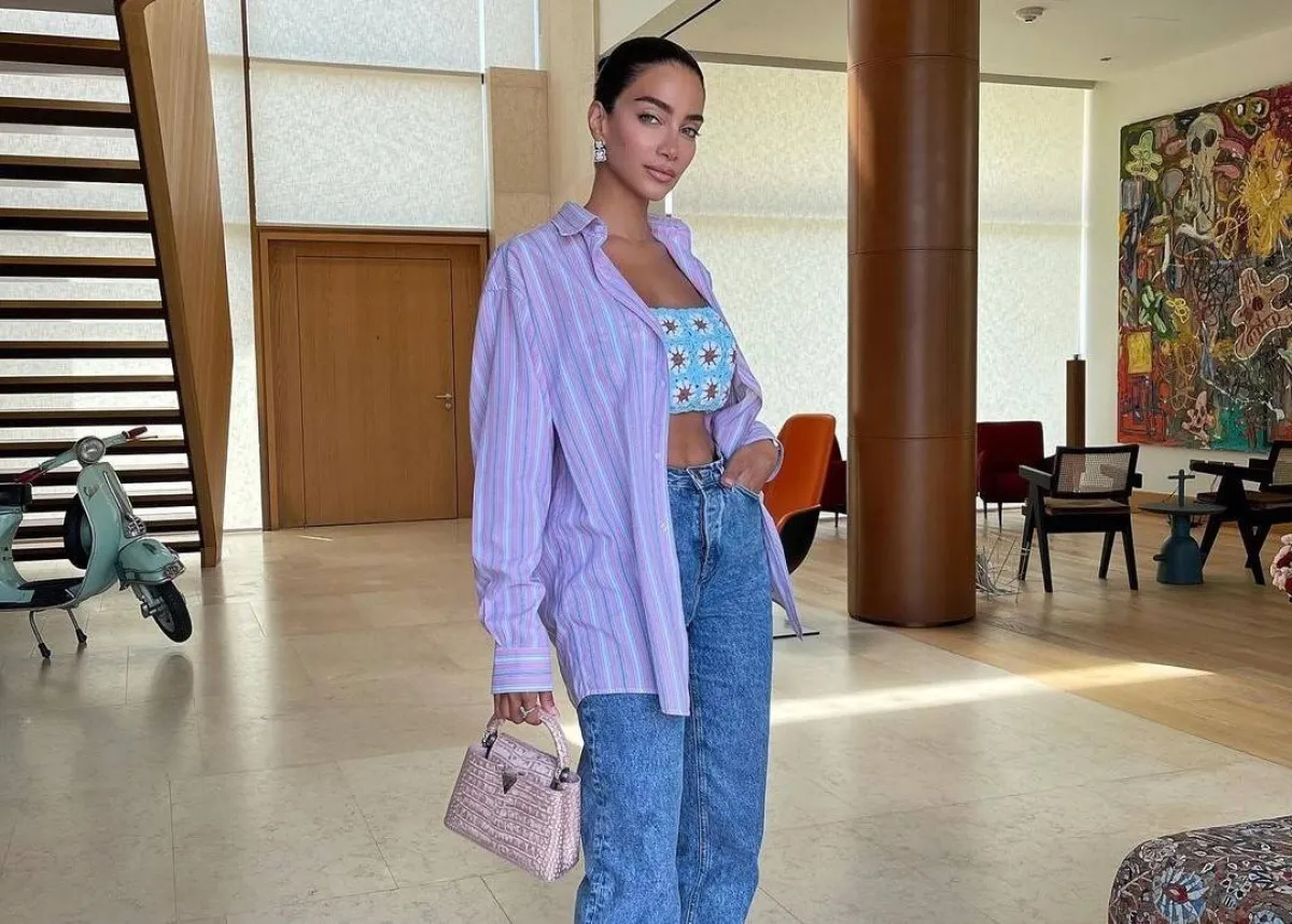 إطلالة بالجينز من جيسيكا قهواتي