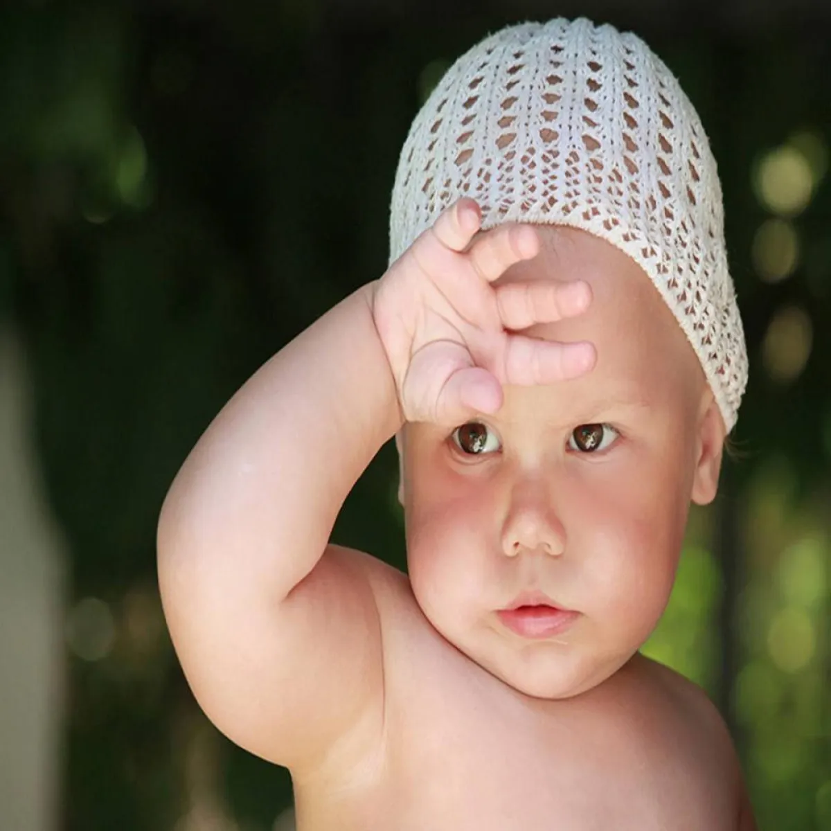 صورة لطفل يتعرق