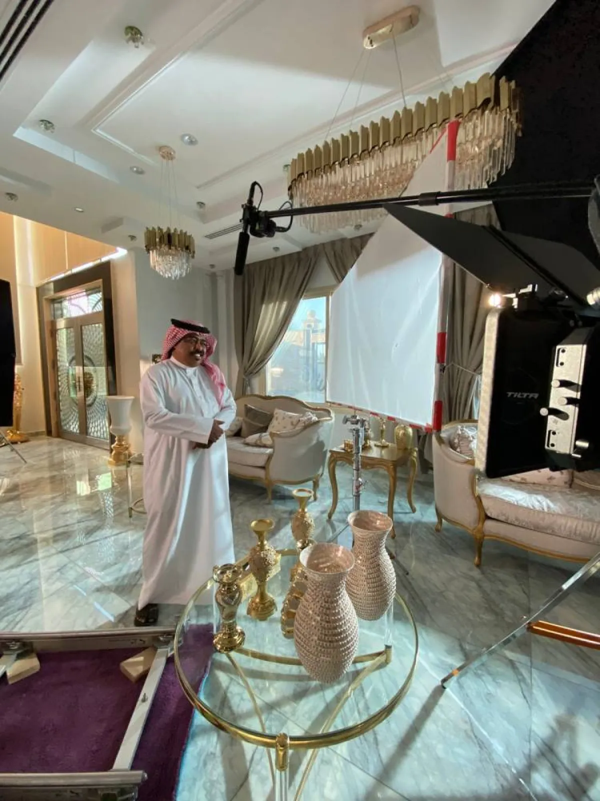 على الدويان الصورة من فريق عمل فيلم عياض في الرياض