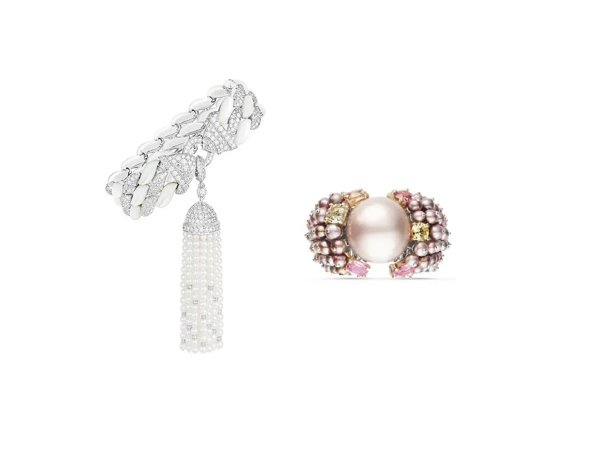 موديلات مجوهرات مرصعة باللؤلؤ