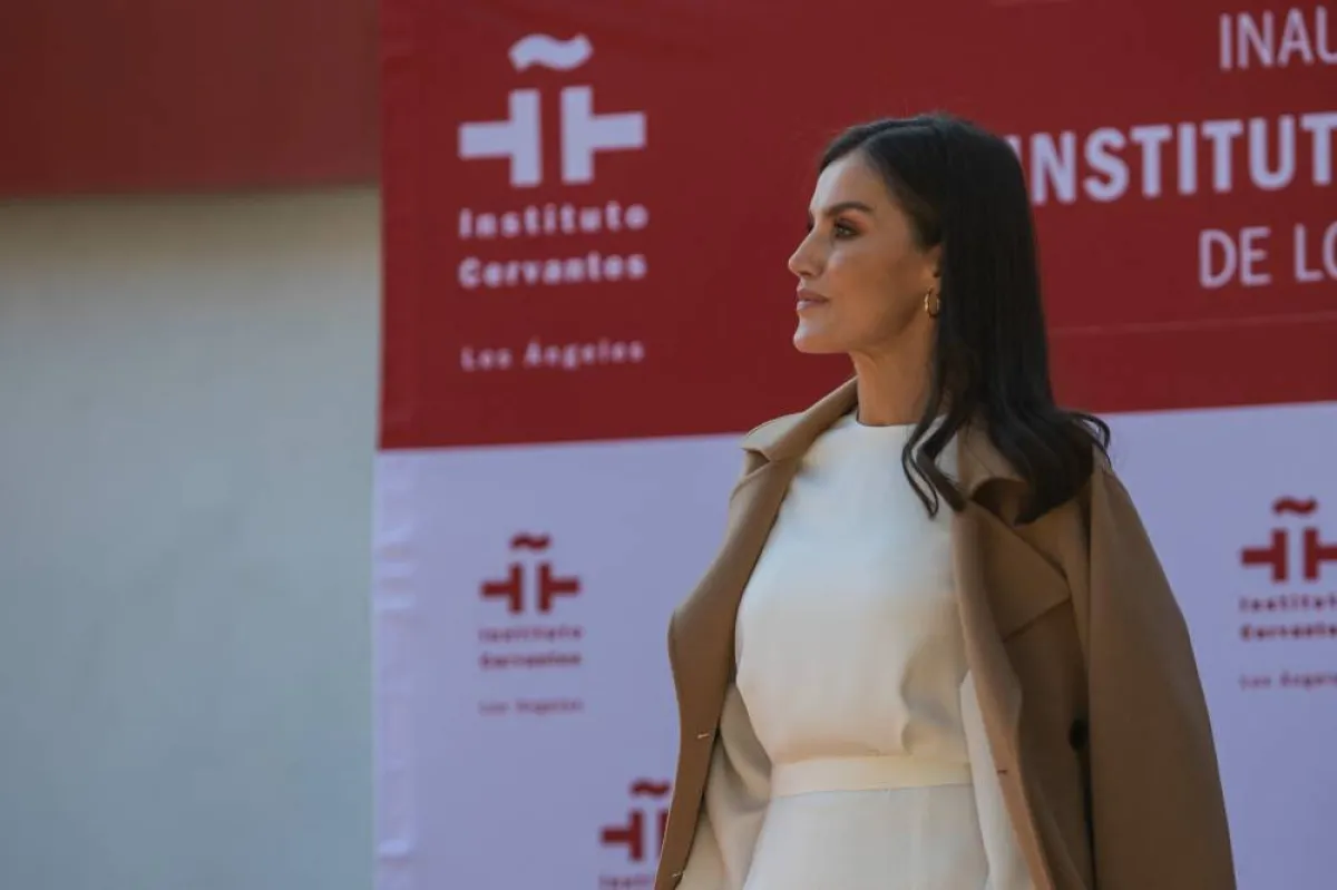 Spain's Queen Letizia attends the inauguration of the Instituto Cervantes in Los Angeles, California on December 13, 2022. Apu GOMES / AFP