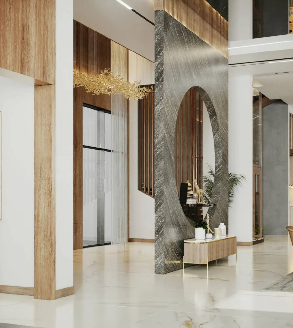 من العمليّ استخدام طاولة «الكونسول» ذات الحجم الصغير واللون البهيج 