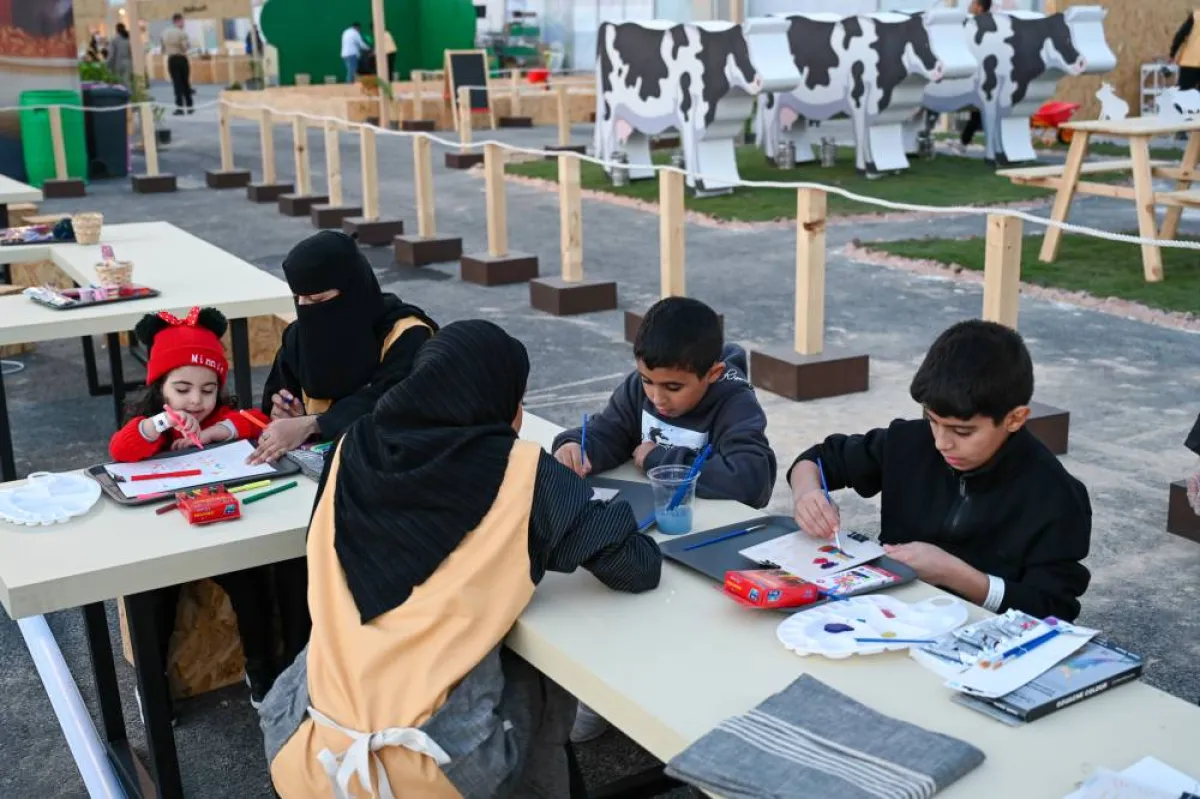 انشطة الاطفال في مهرجان فيست للطعام السعودي - الصورة من المركز الاعلامي لوزارة الثقافة