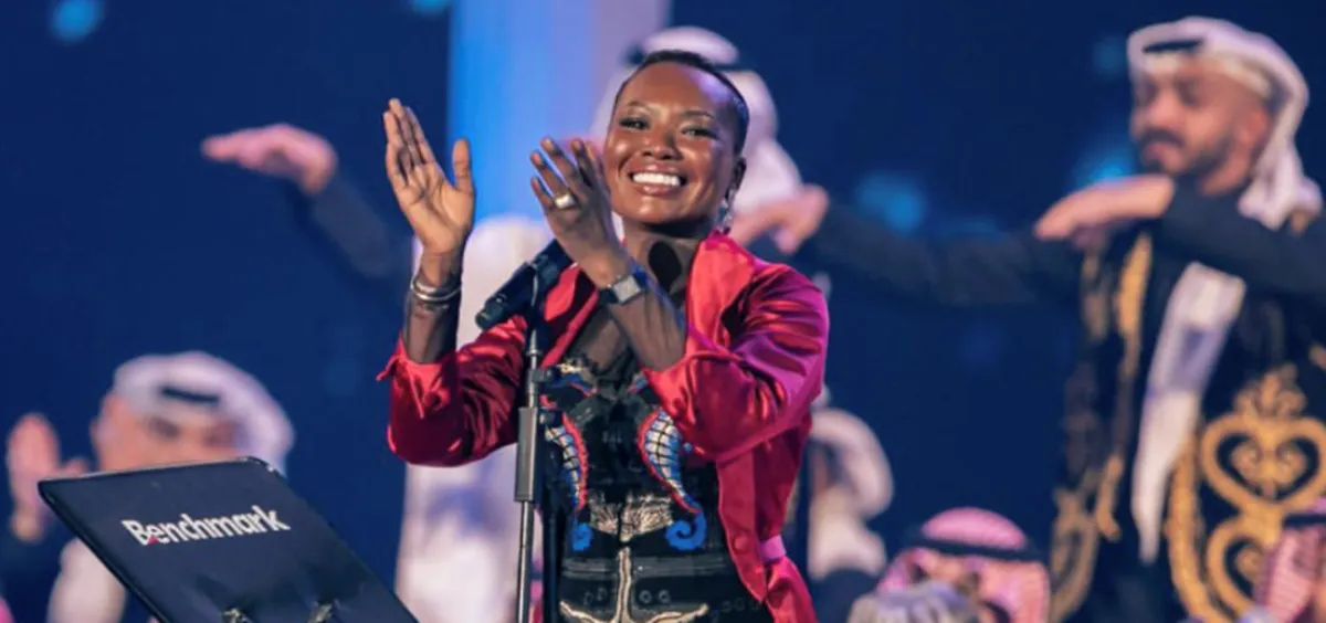 خديجة معاذ- الصورة من موسم الرياض على الانستغرام