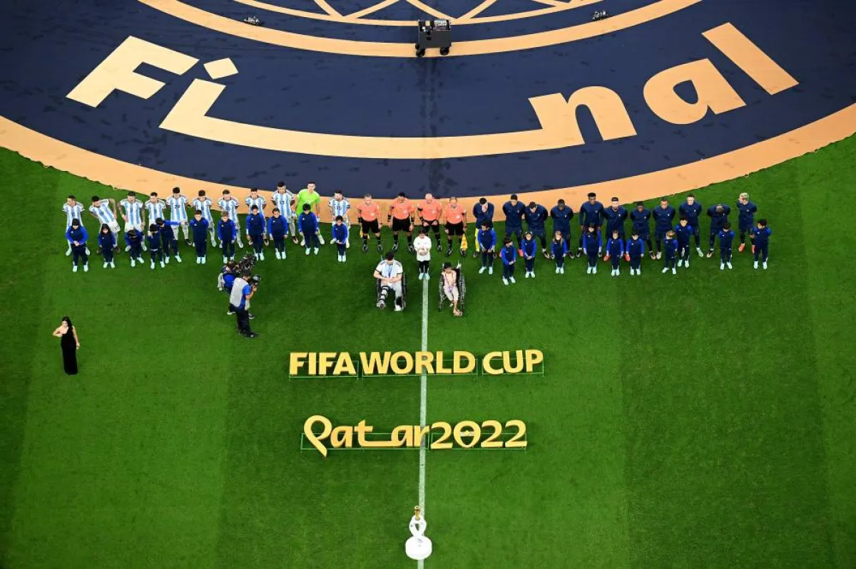 نهائي كأس العالم 2022 بين الأرجنتين وفرنسا - الصورة من حساب كأس العالم فيفا