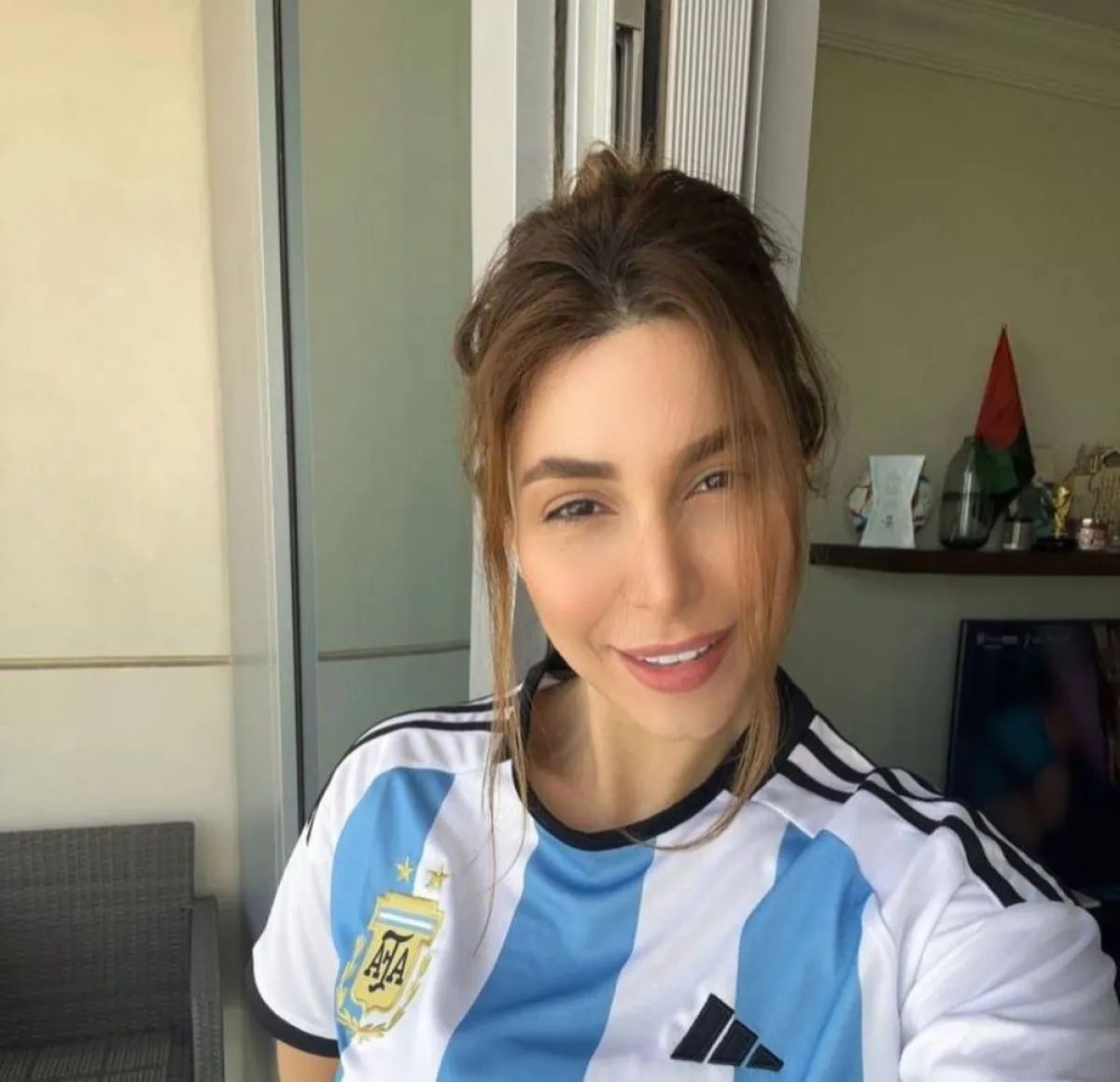 يارا بقميص منتخب الأرجنتين - الصورة من حسابها على إنستغرام