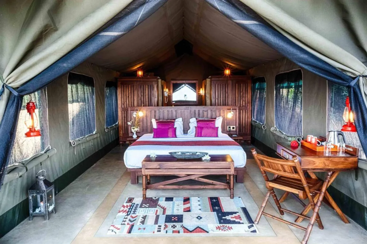 لقطة لإحدى غرف فندق مادولكيل تي آند إكو لودج