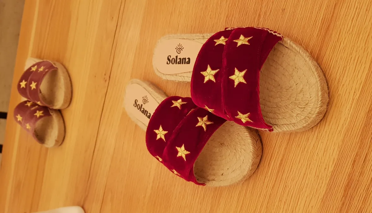 Polo Slippers- burgundy