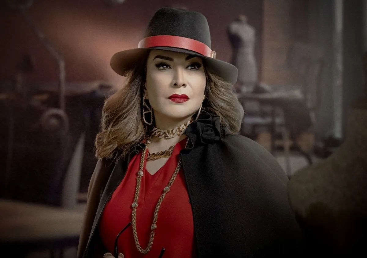 هدى حسين على الملصق الدعائي لمسلسل "عودة خالتي" - صورة من صفحة منصة شاهد على انستغرام