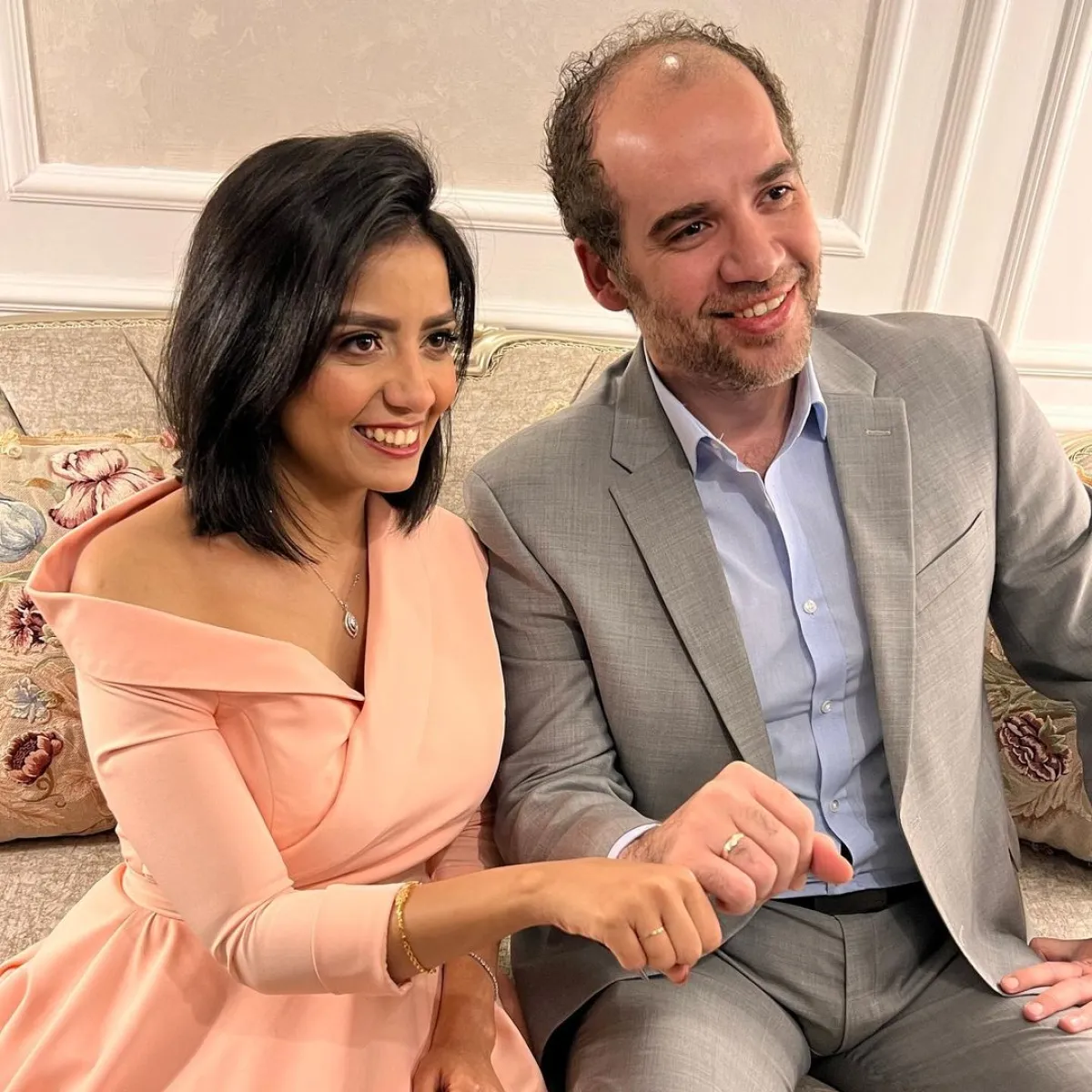 خطوبة سهر الصايغ - صورة من صفحتها على انستغرام