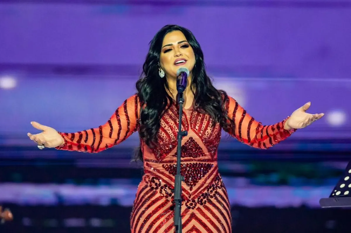 إيمان عبدالغني في ليالي الفنون الخالدة -الصورة من حساب موسم الرياض على تويتر