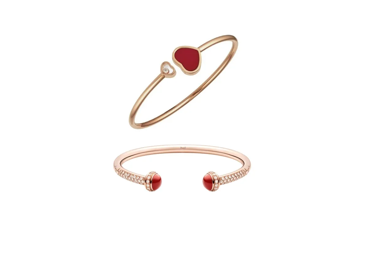 موديلات أساور مزينة بأحجار الكارنيليان