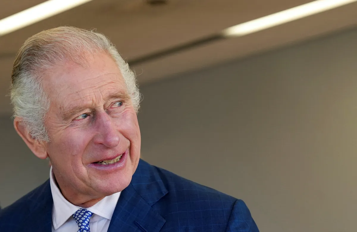 Britain's King Charles III reacts during his visit to The Goldsmiths' Centre in London, on November 23, 2022. MAJA SMIEJKOWSKA / POOL / AFP