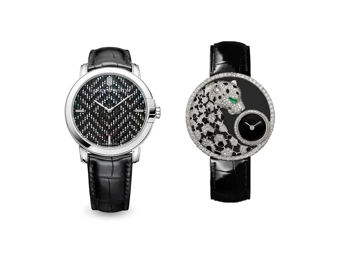 تزيني بساعات ذات ميناء أسود متلألئ لإطلالة فخمة في سهرات رأس السنة