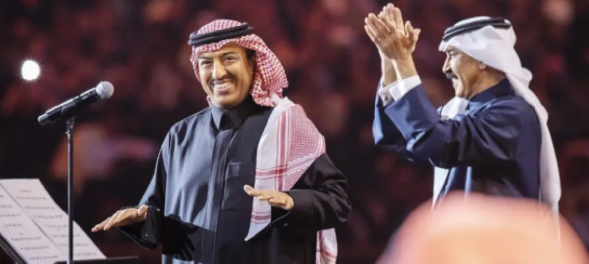 أصيل أبو بكر وعبدالله الرويشد -الصورة من حساب روتانا لايف على روتانا