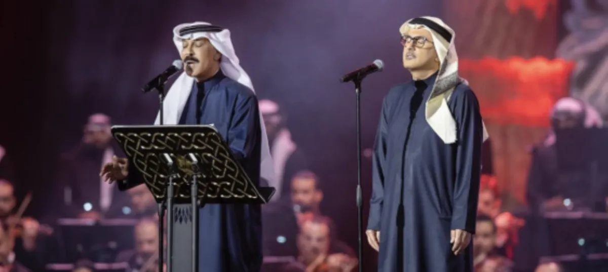 خالد الشيخ وعبدالله الرويشد -الصورة من حساب روتانا لايف على روتانا