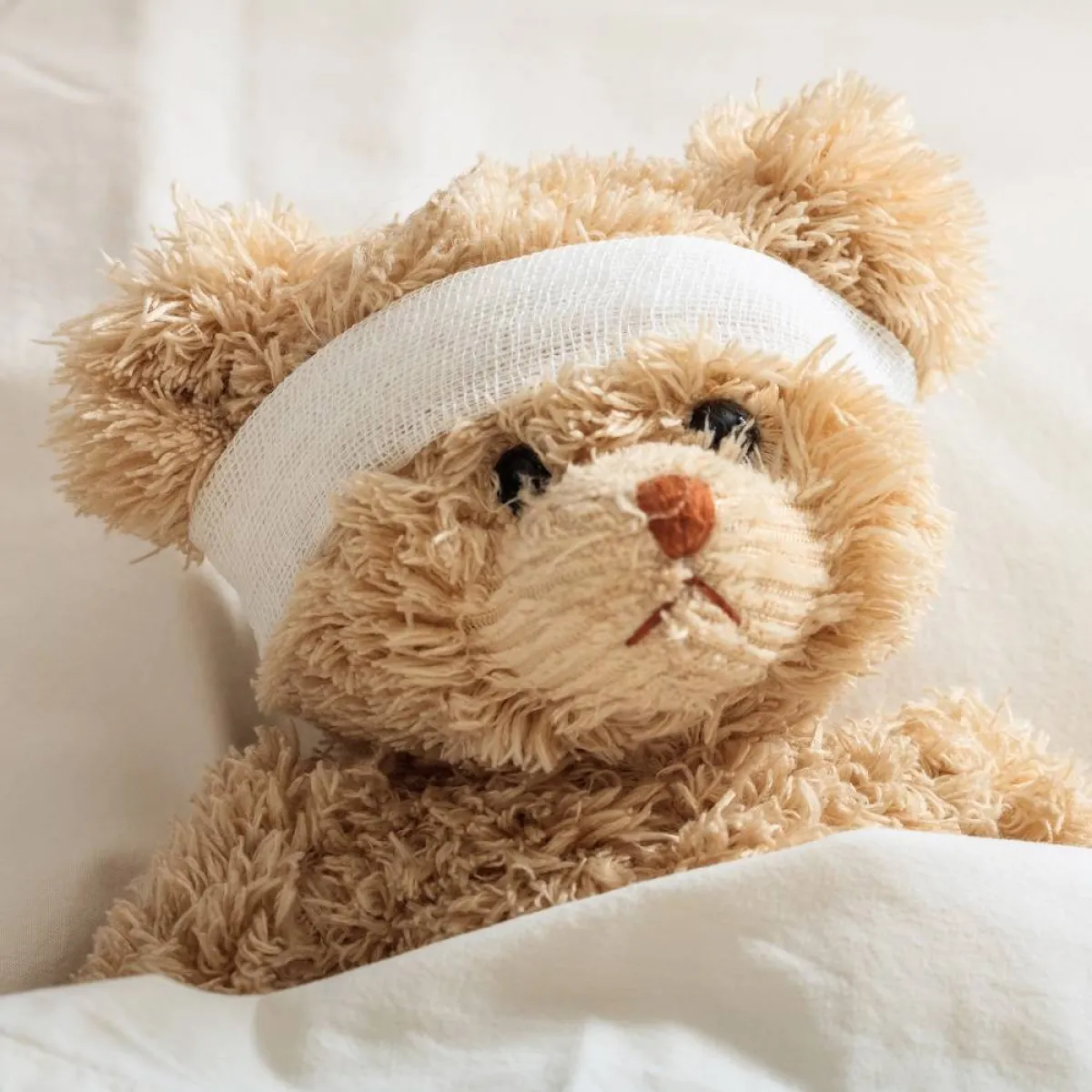 صورة تعبيرية للطفل المريض