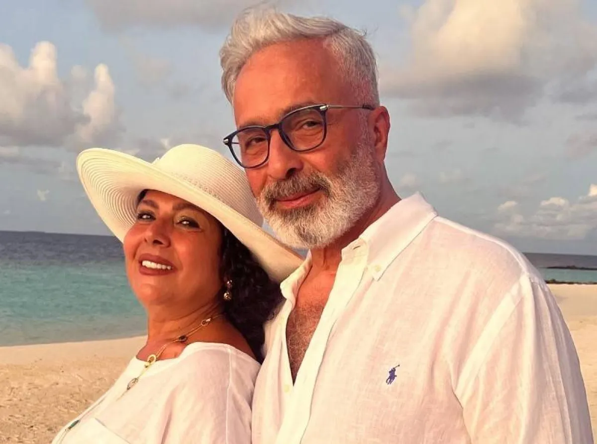 صباح الجزائري وزوجها - الصورة من حسابها على انستغرام 