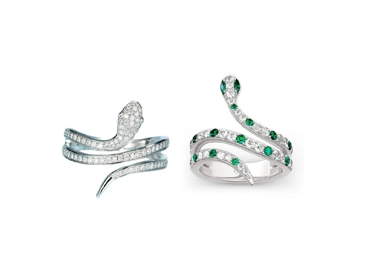 موديلات خواتم على شكل ثعبان