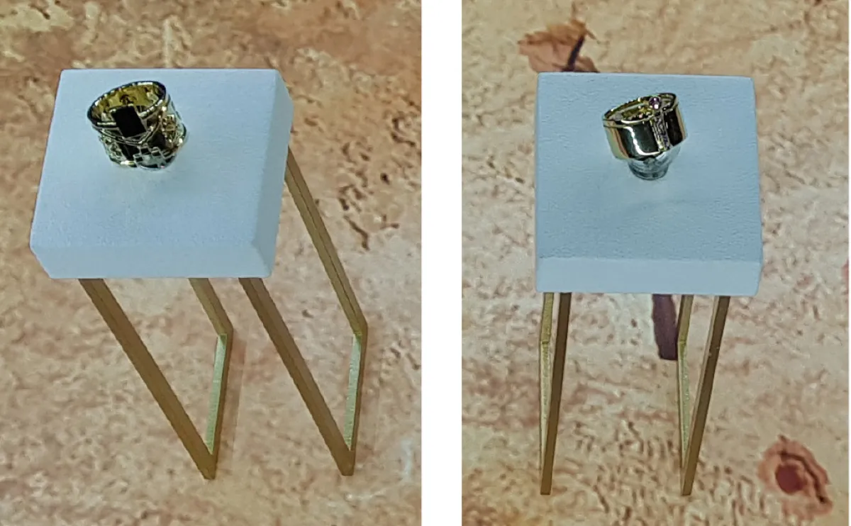 التصاميم الخاصة بمتسابقات «الجواهر العربية» والتي عرضت خلال معرض المجوهرات السعودي