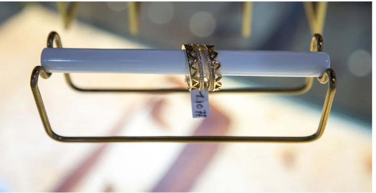 خاتم كيان للمصممة جميلة فقيهي (من متسابقات «الجواهر العربية»)