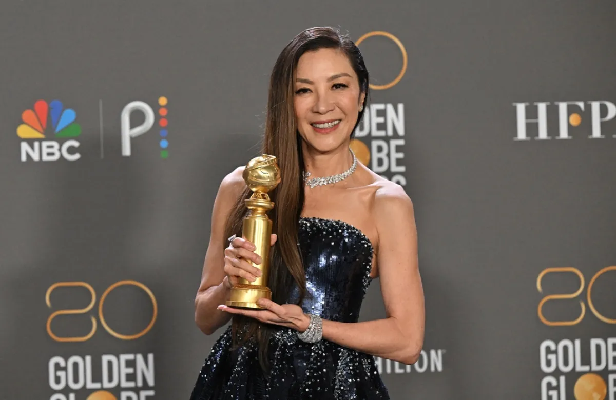  Michelle Yeoh  during the 80th annual Golden Globe Awards at The Beverly Hilton hotel in Beverly Hills, California, on January 10, 2023.Frederic J. Brown / AFP