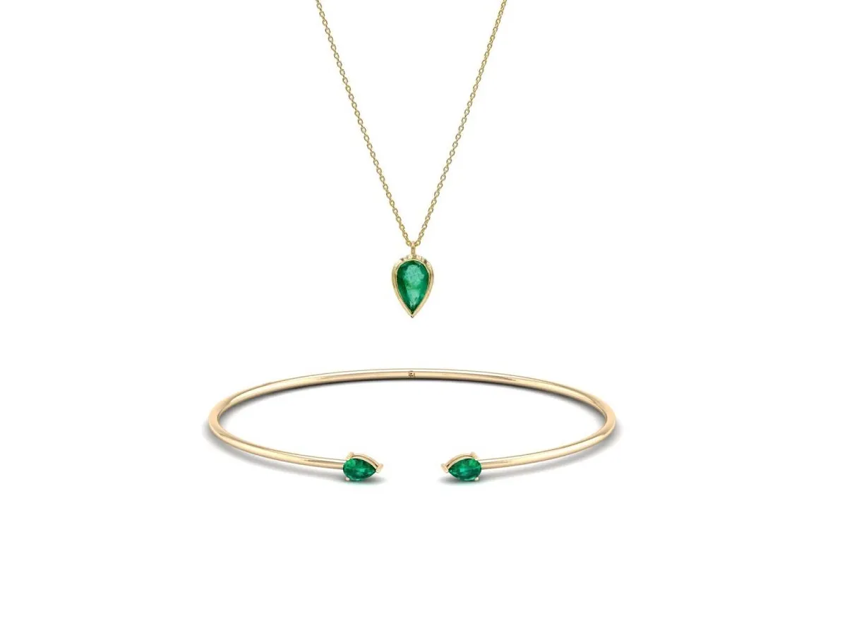 لجلب الحظ الجيد إليكِ مجوهرات مرصّعة بحجر الزمرد الزامبي