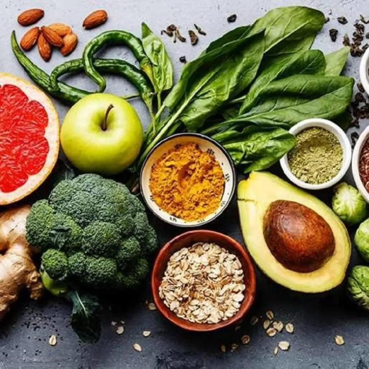 صورة لعدد من الخضروات المفيدة للحامل