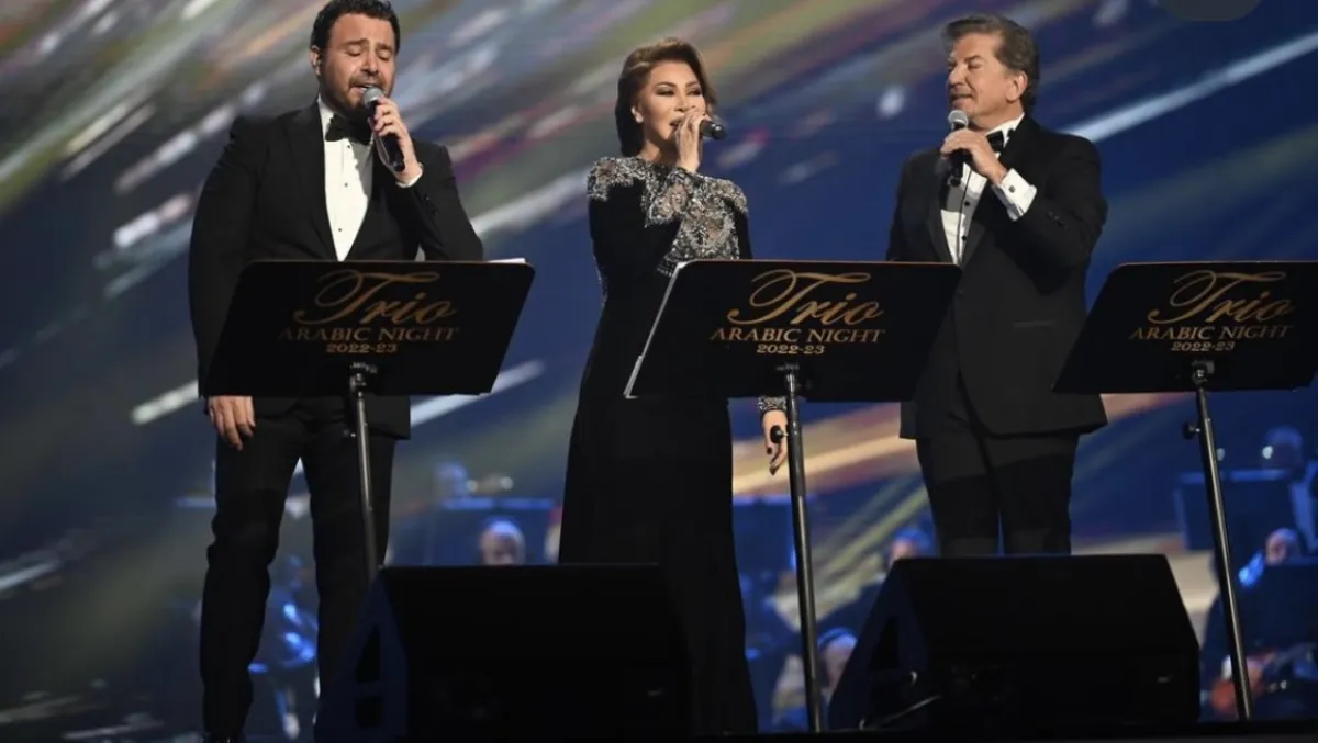 عاصي الحلاني ووليد توفيق ونوال الزغبي - الصورة من حساب موسم الرياض على الانستجرام