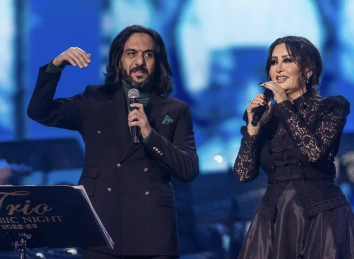 دويتو بهاء سلطان ولطيفة - الصورة من حساب موسم الرياض على الانستجرام