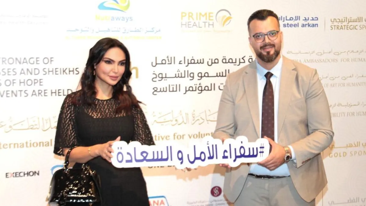 لحظة منح شيخة البدر اللقب -الصورة خاصة من الفنانة