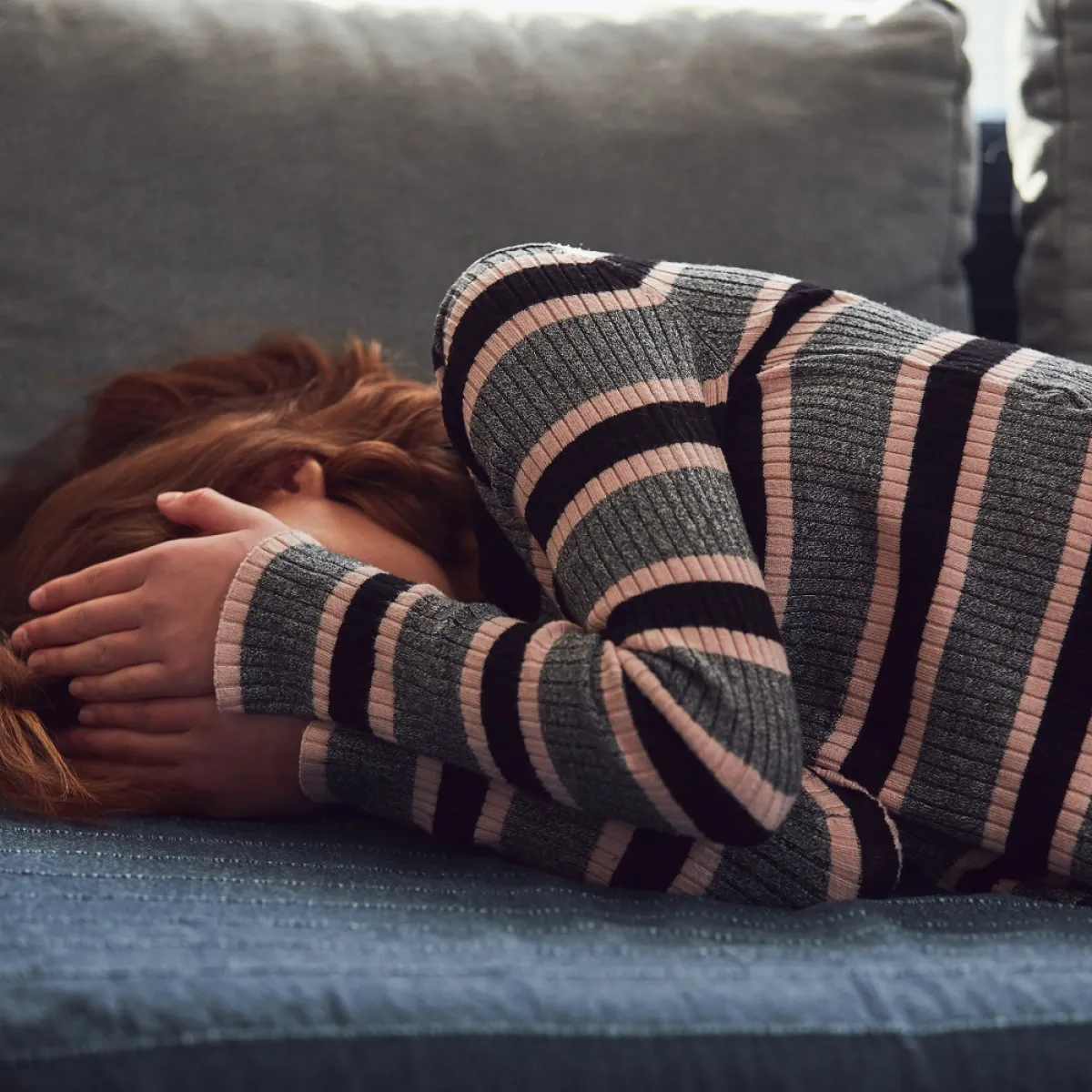 صورة لحامل تتألم