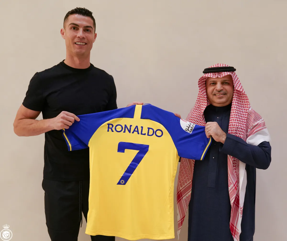 جماهير النصر تستقبل كريستيانو رونالدو غدا- الصورة من حساب نادي النصر السعودي على تويتر